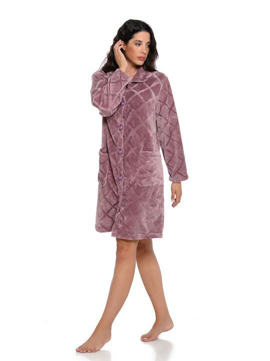 Clio Lingerie Winter Women's Fleece Robe Rotten Apple