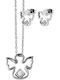 Akzent Set with Necklace & Earrings from Steel