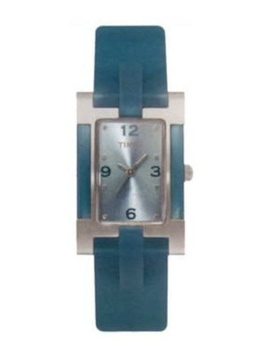 Timex Herrenuhr Batterie mit Blau Lederarmband