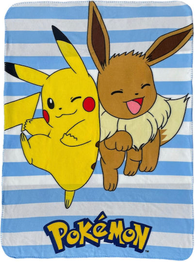 Κουβέρτα Κούνιας Pokémon Παιδική Fleece Μπλε Μπλε 140x100εκ.