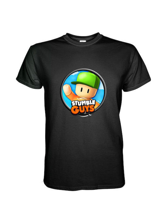 Kids T-shirt Black Stumble Guys