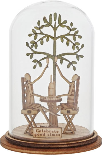 Enesco Dekorativ Statuette aus Glas Cheers To The Good Times 8.5x5x5cm 1Stück