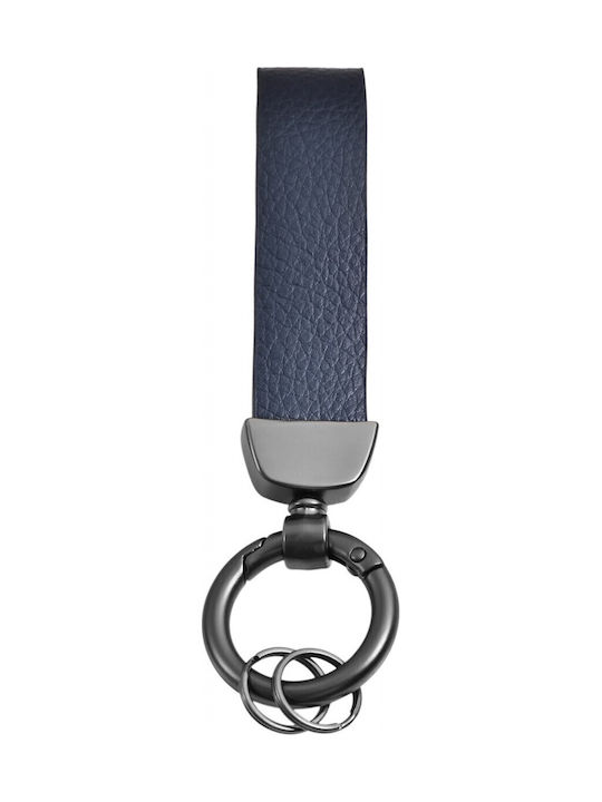Akzent Schlüsselanhänger Leder Gray