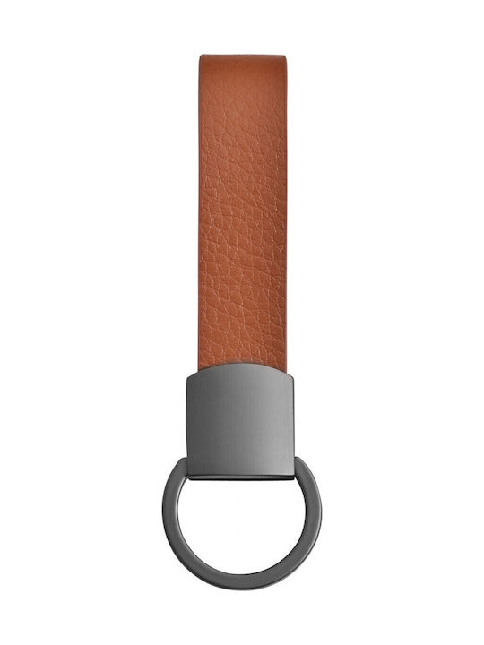 Akzent Schlüsselanhänger Leder Gray