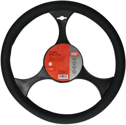 Carpoint Car Steering Wheel Cover with Diameter 37cm Synthetic Black