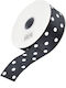 Cosmofan Satin,σατεν Band Monochrom Schwarz 22....