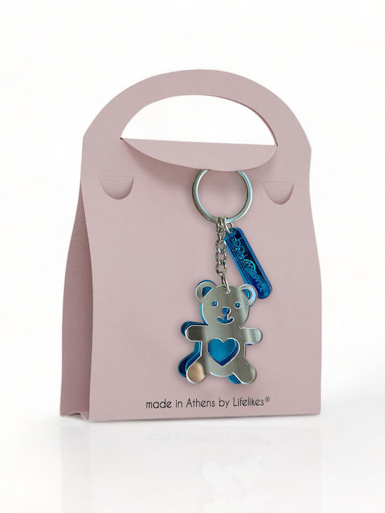 LifeLikes Handmade Light Blue Keychain
