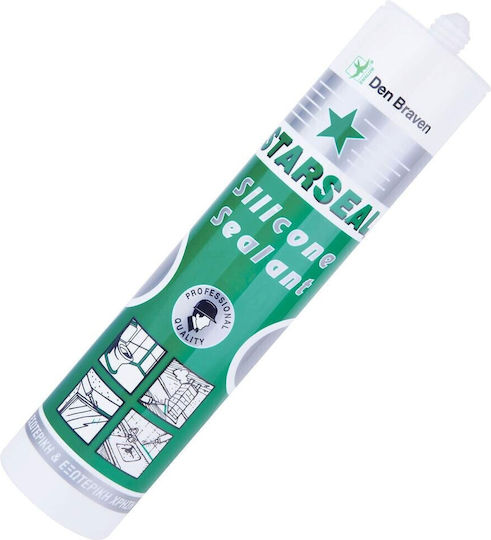 Bostik Den Braven Starseal Γενικησ Χρησησ Σφραγιστική Σιλικόνη Διάφανη 260ml 25τμχ