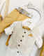 Vintage Soul Boys Baptism Suit 5pcs Yellow