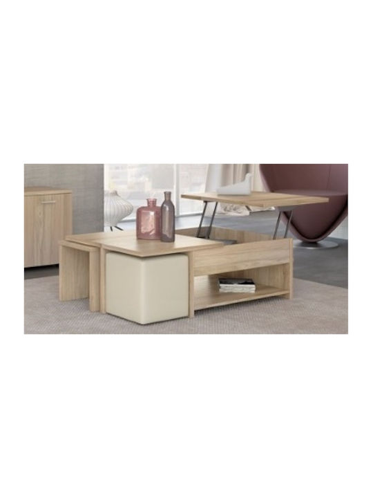 Rechteckiges Zentral Kaffeetisch Nr6 Holz mit H...