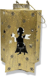 Angiolina Metal Lantern Gold
