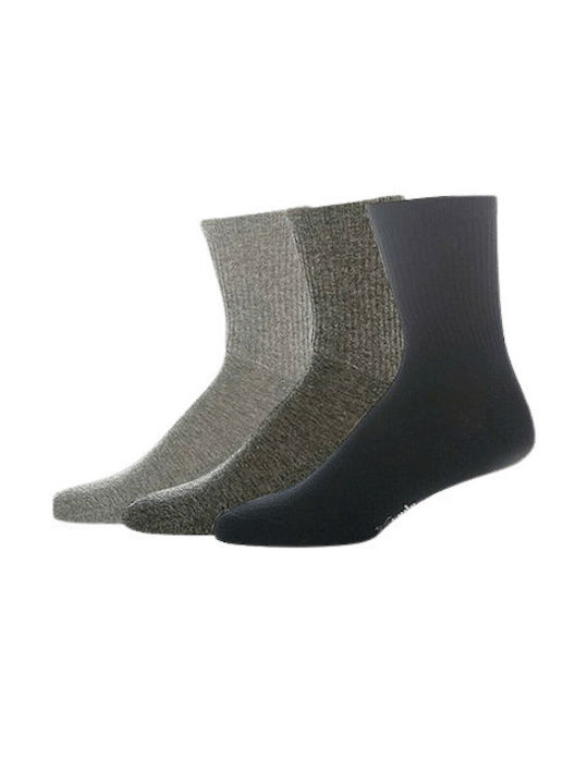 Xcode Κάλτσες για Τέννις Πολύχρωμες 3 Ζεύγη Grey/Graphite/Black