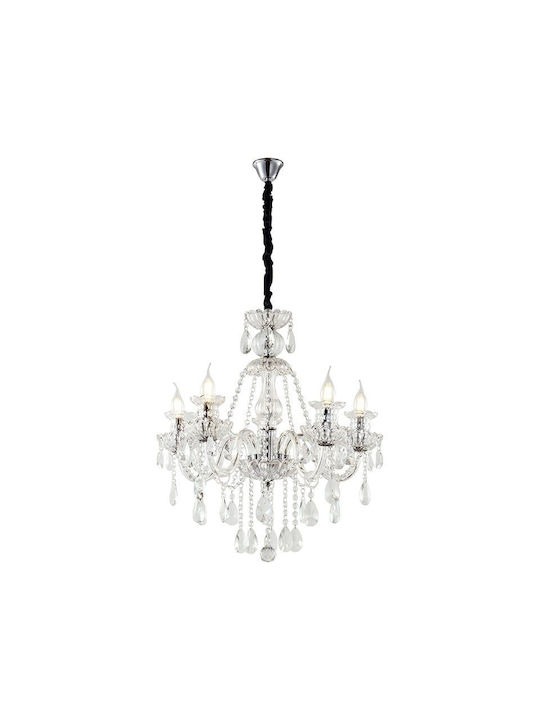 Artekko Chandelier with Crystals Transparent 023-3014