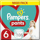 Pampers Pants Πάνες Βρακάκι No. 6 για 15+kg 108τμχ