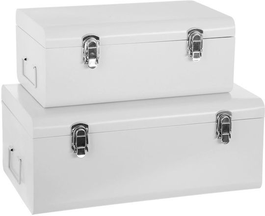 Atmosphera Metallic Decorative Suitcase 2pcs