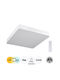 GloboStar Τετράγωνο Εξωτερικό LED Panel 75W με Θερμό Λευκό Φως 60x60εκ.