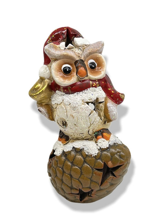 Angiolina Weihnachtliche Keramisch Figur Eule Höhe 17cm