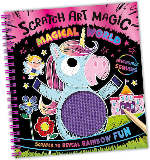 Anti-Stress-Malbuch Art Sequins Magische Welt
