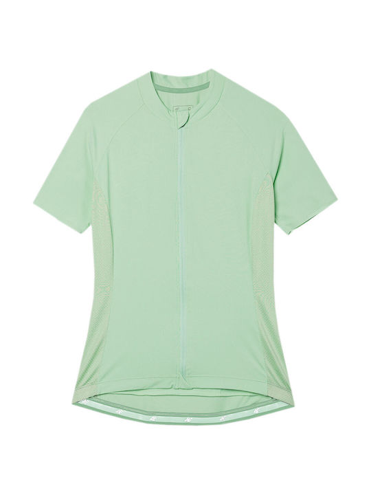 4F Women's Blouse Short Sleeve Turquoise