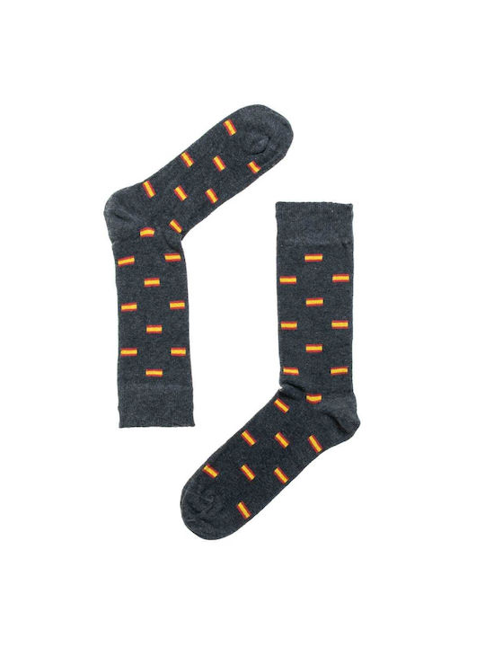 Per Mia Donna Flag Socks Gray