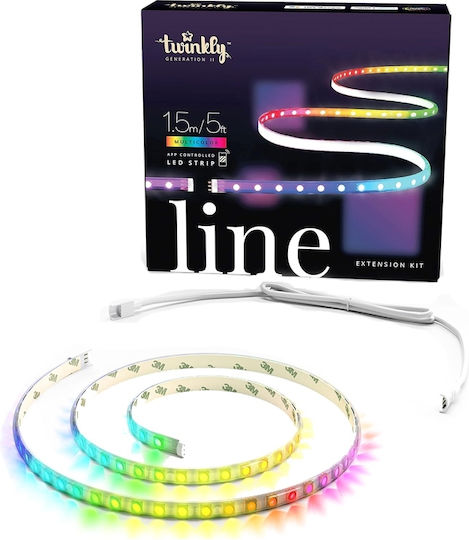 Twinkly Smart Ταινία LED Line Extension Wi-Fi 220V RGB Φως 1.5m