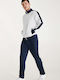 Esparta Tracksuit Glossy White / Dark Blue