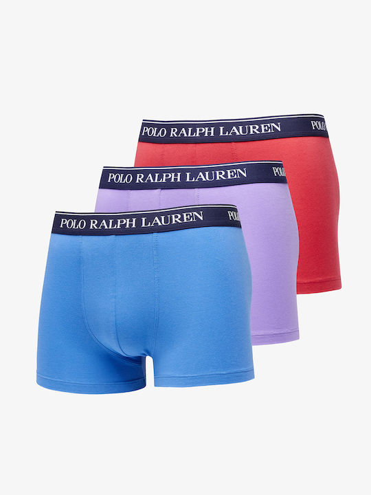 Ralph Lauren Herren Boxershorts Blue/ Purple/ Red 1Packung