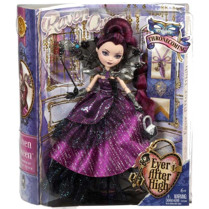 Mattel Thronecoming Raven Queen Păpușă Ever After High CBT65