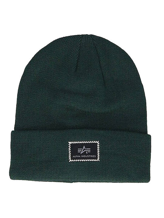 Beanie Unisex Beanie Knitted in Green color