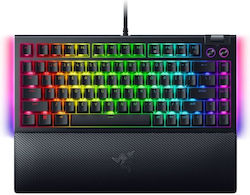 Razer BlackWidow V4 Tastatură Mecanică de Gaming 75% cu Razer Orange întrerupătoare și iluminare RGB (Engleză Internațională) Negru
