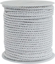 Marhome Șiret Poliester Rotund Alb 3mm x 50m 100/ΚΙΒ