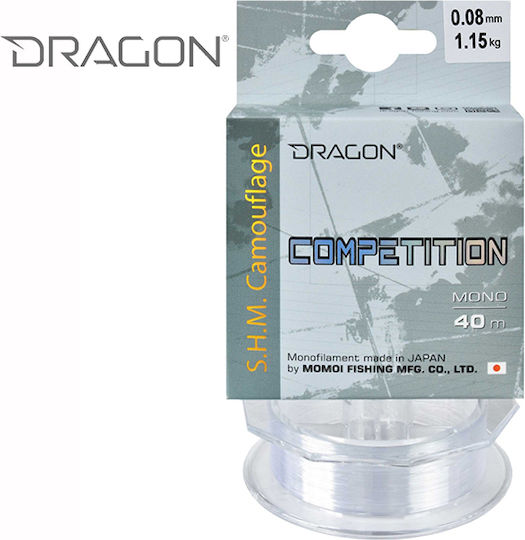 Dragon Πετονιά Ψαρέματος Διάφανη Μήκους 40m