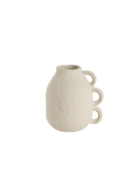 Andrea House Decorative Vase Ecru 20x20x21.5cm