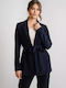 Rut & Circle Blazer pentru femei Sacou navy blue