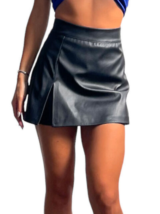Chica Δερμάτινη Φούστα σε Μαύρο χρώμα