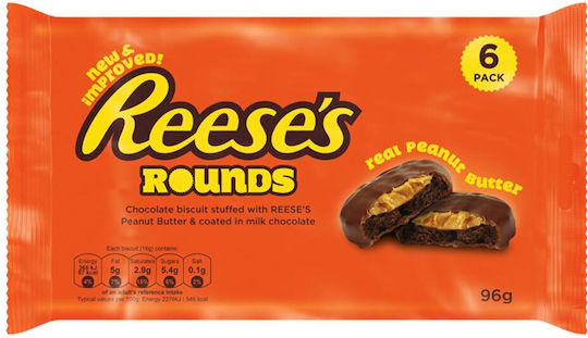 Reese's Rounds Ciocolata Lapte cu unt de arahide 96gr 6buc