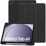 Tech-Protect Sc Flip Cover Σιλικόνης Μαύρο (Galaxy Tab A9 8.7 X110 / X115)