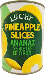 Lucky Κομπόστα Ανανάς σε Φέτες σε Σιρόπι 565gr Lucky Κομπόστα Ανανάς σε Φέτες σε Σιρόπι 565gr