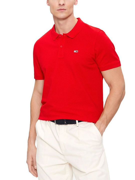 Tommy Hilfiger Herren Shirt Kurzarm Polo RED