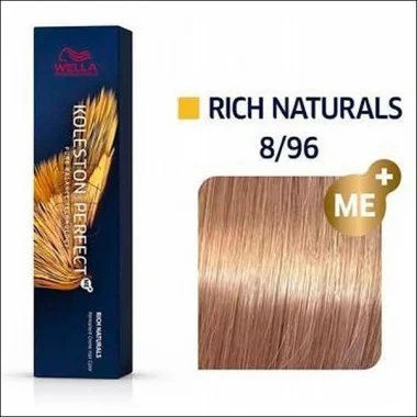 Wella Koleston Perfect Me+ Rich Naturals Haarfarbe 8/96 Light Blonde Light Iridescent Violet 60ml