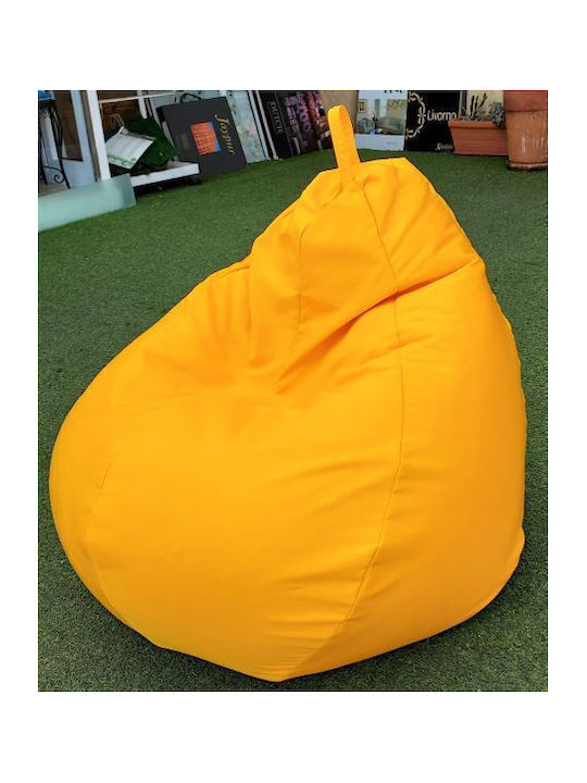 Pear Waterproof Gray Bean Bag Chair 90x90x100cm