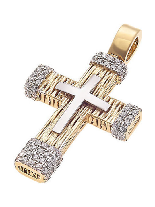 JewelStories Women's Gold Cross 14K