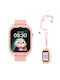 Awei Kinder Smartwatch mit GPS und Kautschuk/Plastik Armband Rosa