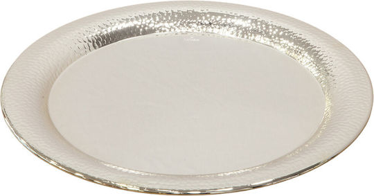 Round Wedding Tray made of Silver 1pcs