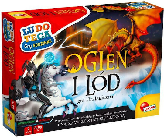Board Game Fire and Ice for 2 Players 6+ Years Old (PL) Lisciani Giochi
