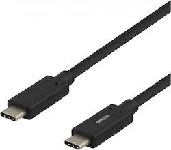 Deltaco USB 3.1 USB-C male - USB-C 60W 1m (USBC-1054M) Deltaco USB 3.1 USB-C male - USB-C 60W 1m (USBC-1054M)