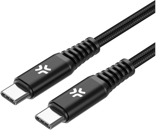 Celly USB 2.0 Cable USB-C male - USB-C 100W Black 2m (USBCUSBC100WBK)