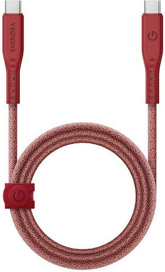 Energea USB 2.0 Cable USB-C Male - USB-C 240W PD Red 1.5m