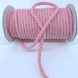 Riniotis Schnürsenkel Baumwoll Rosa 5mm x 20m