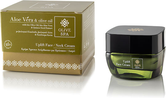OliveSpa Αλόη Βέρα και Ελαιόλαδο Лека Текстура Крем за Лице за Хидратация Против Стареене и Възстановяване с Алое Вера и Витамин Е 50мл